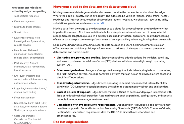 Edge Computing in the public sector